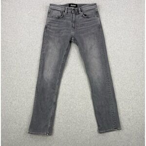 Revtown Jeans Mens 30x30 Gray Sharp Slim Straight Stretch 5 Pocket‎ Decade Denim